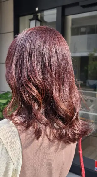 セミロング カラー 井澗 修二のヘアスタイル