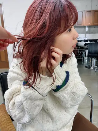 ミディアム カラー ヘアアレンジ son hair HIROEのヘアスタイル