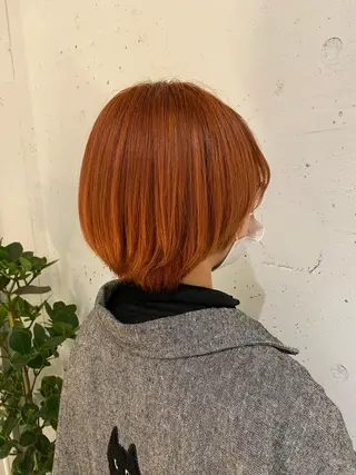 ショート カラー 艶感/ナチュラル 🩵amiのヘアスタイル