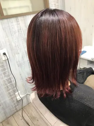 ミディアム ネモトメイナ🌿 今月末で退職しますのヘアスタイル