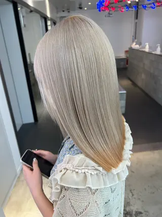 ミディアム カラー ヘアアレンジ 🍯傷ませないカラー 髪質改善🍯彪雅のヘアスタイル