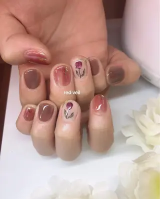 ショート ネイル 長さ出し専門 nynaのネイルデザイン