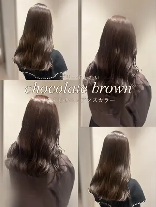 セミロング カラー 髪質改善カラー ベージュ🤎YUMEのヘアスタイル