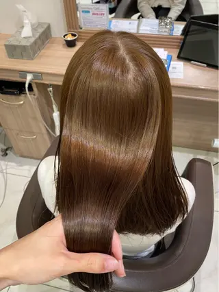 セミロング カラー 奥村 美郁子のヘアスタイル