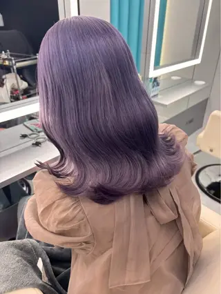 セミロング カラー TACE 新宿所属・TACE TAKUMIのヘアスタイル