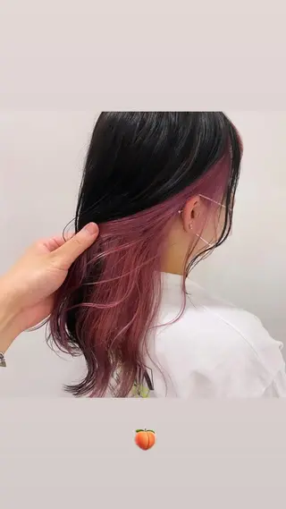 セミロング カラー 透明感カラー× レイヤーカット✨高梨のヘアスタイル