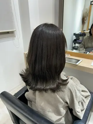 ミディアム カラー 🤍透明感/韓国風 🤍サクラギヒトミのヘアスタイル