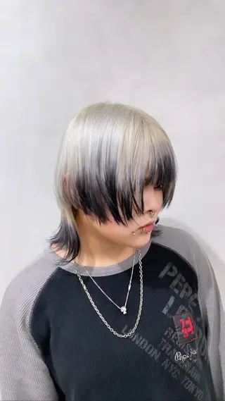 ショート カラー 🔷ダブルカラーハイ トーン🔷櫻井走のヘアスタイル