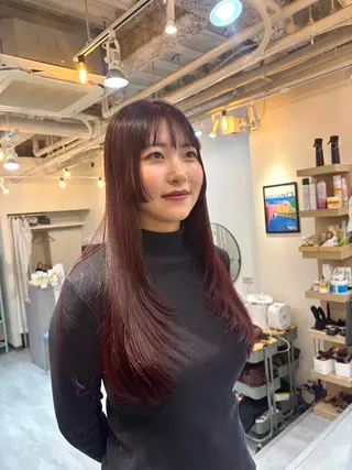 ロング 韓国レイヤー 🎀片山 ゆき🎀のヘアスタイル