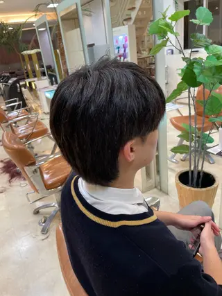 ショート メンズ 大宮｜メンズカット ダブルカラー｜パーマのヘアスタイル