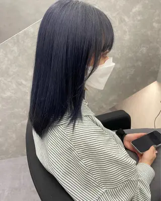 セミロング 吉留愛加/ 似合わせ/心斎橋のヘアスタイル