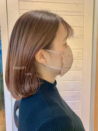 ミディアム カラー 田中 愛梨のヘアスタイル