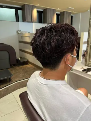 カラー パーマ メンズ 🍊オオノ リホ🍑のヘアスタイル