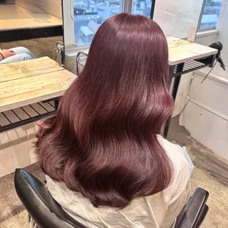 ミディアム カラー ヘアアレンジ 🥀ブリーチ× エクステ🥀あかりのヘアスタイル