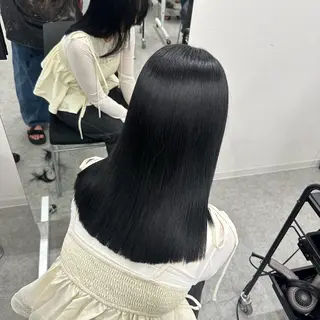 ロング mina/暖色カラー 🥀韓国風カット🥀のヘアスタイル