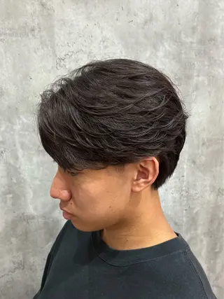 ショート パーマ メンズ カルマ・ニュアンス パーマ　須田龍世のヘアスタイル