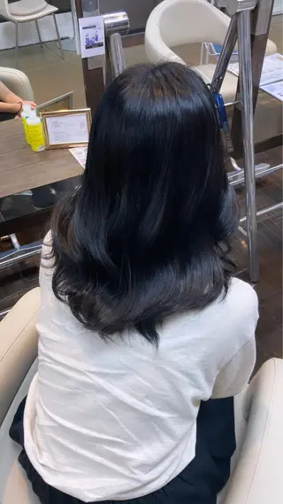 ミディアム 阿倍野/髪質改善 /縮毛矯正/坪田幸広のヘアスタイル