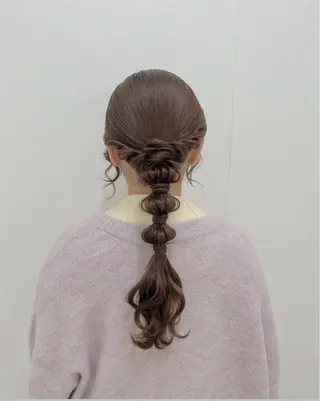 ロング ヘアアレンジ 黒阪 なみのヘアスタイル