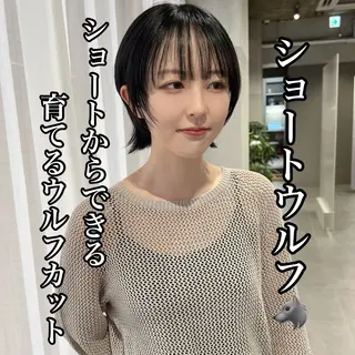 ショート 🐺立川のウルフ屋 さん🐺おかみ🐺のヘアスタイル