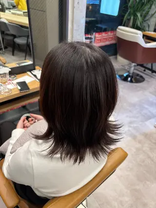 ミディアム ユイナ カラーモデル大募集のヘアスタイル