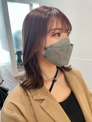 ショート カラー gotoday　shaire　saron所属・miu. ボブ/透け感カラーのヘアスタイル