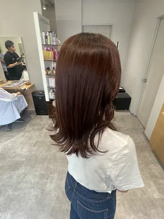 ミディアム カラー Zina【梅田】 /田中 沙弥のヘアスタイル