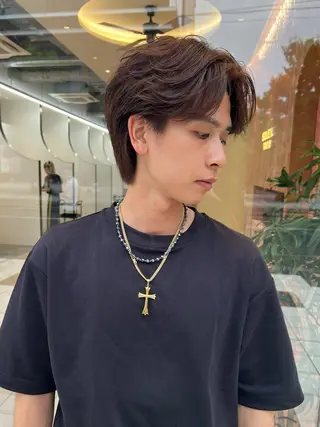 メンズ 毛流れフェザー スタイル🔹竹内凌のヘアスタイル