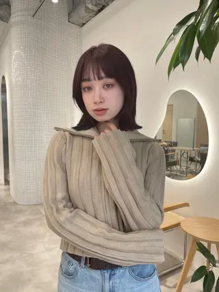 ミディアム カラー 内山 湧勝/ショート パーマ特化美容師のヘアスタイル