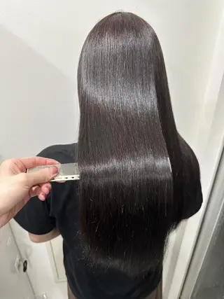 カラー 重くない🤍韓国 暗髪/銀座美容室のヘアスタイル