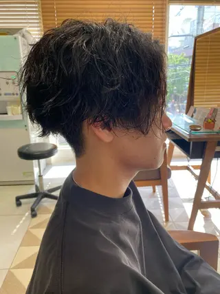 カラー パーマ ヘアアレンジ メンズ メンズパーマの巨匠 鈴木純のヘアスタイル