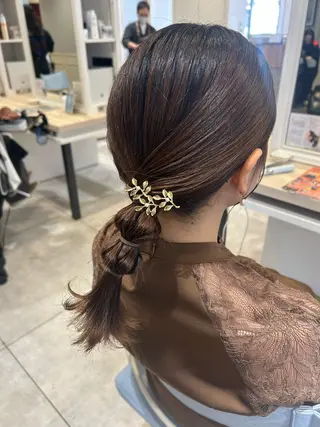 ヘアアレンジ メンズパーマ/センタ ーパート/春花 美咲のヘアスタイル