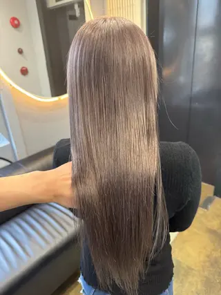 セミロング カラー dao/ミルクティー /ブラウン/ブロンドのヘアスタイル