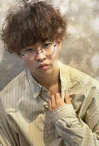 ショート パーマ メンズ 骨格整形カット/ ショート✂️堀夢哉のヘアスタイル