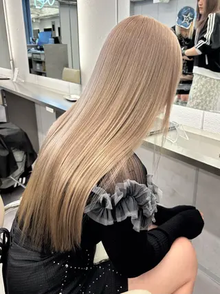 ロング カラー 名古屋／デザイン／ ブリーチ/松井亮磨のヘアスタイル