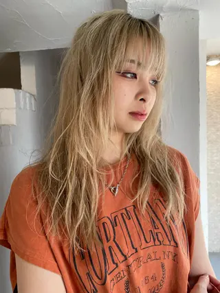 セミロング カラー ケアパーマ/ブリーチ daisukeのヘアスタイル