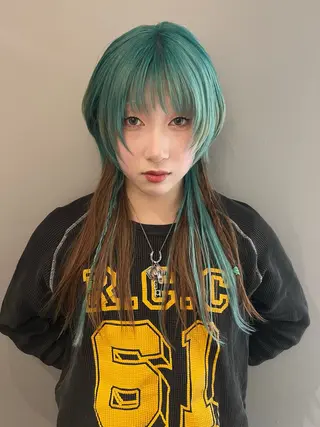 ロング カラー haco＋所属・圧倒的デザイン力 店長🎨RENAのヘアスタイル