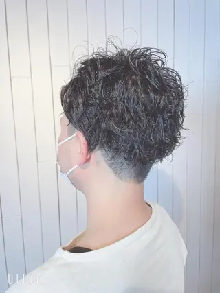 ショート パーマ メンズ ❣️モードケイズ塚口 和田一将のヘアスタイル