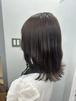 ミディアム 池袋🫧mio🫧 透明感ワンカラー🫧のヘアスタイル