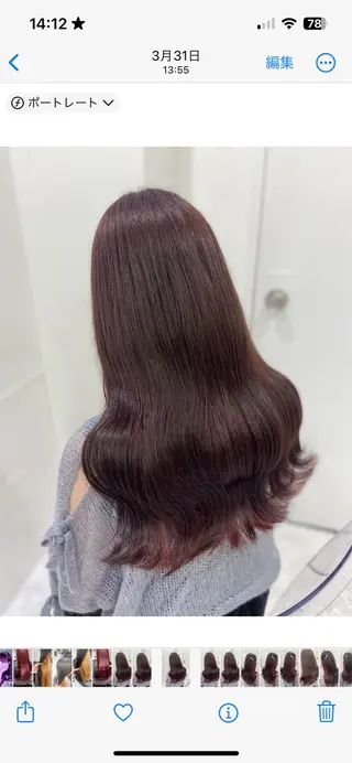 ロング カラー ガーリー♡女の子っぽ ヘア♡ピンクカラー♡のヘアスタイル