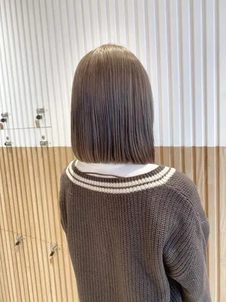 ミディアム カラー ボブ/ハイトーン 立川loose 下田のヘアスタイル