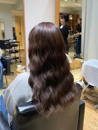 ロング パーマ 縮毛矯正/レイヤー /ひかるのヘアスタイル