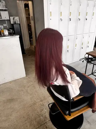 セミロング カラー 山田 はるむのヘアスタイル