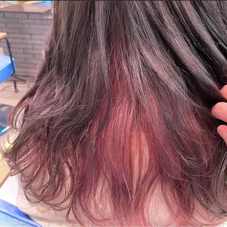 セミロング カラー EMANON新宿南口所属・🦄中性ウルフ ☁️Shiori🦄のヘアスタイル