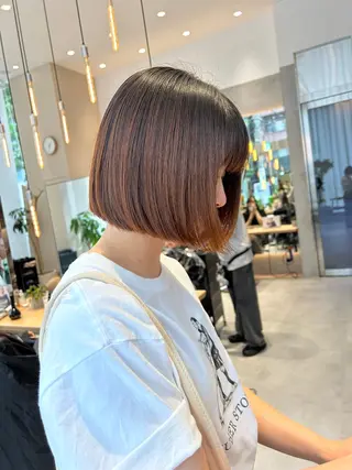 ミディアム 風香🪼レイヤー /透明感カラーのヘアスタイル