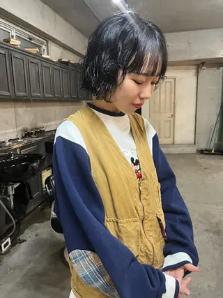 ショート ハイトーン/顔まわり レイヤー/YUKAのヘアスタイル