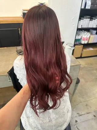 ロング カラー パーマ ヘアアレンジ 暖色💖ツヤ髪💖 masae🌼のヘアスタイル