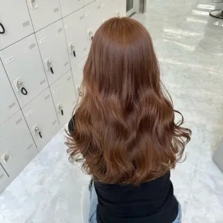 ロング カラー ダブルカラー 韓国ヘアKYONのヘアスタイル