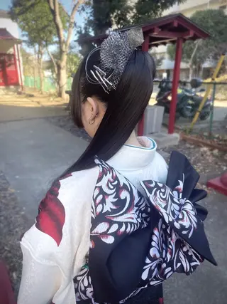 ロング ヘアアレンジ Ann./艶髪 /レイヤーカットのヘアスタイル