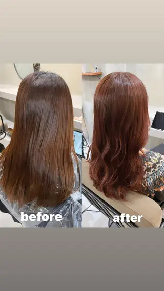 ロング カラー RIYA❤︎ Aujuaソムリエのヘアスタイル