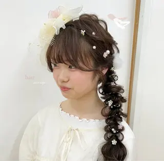 ヘアアレンジ アレンジカラー モデル🎀yuuiのヘアスタイル